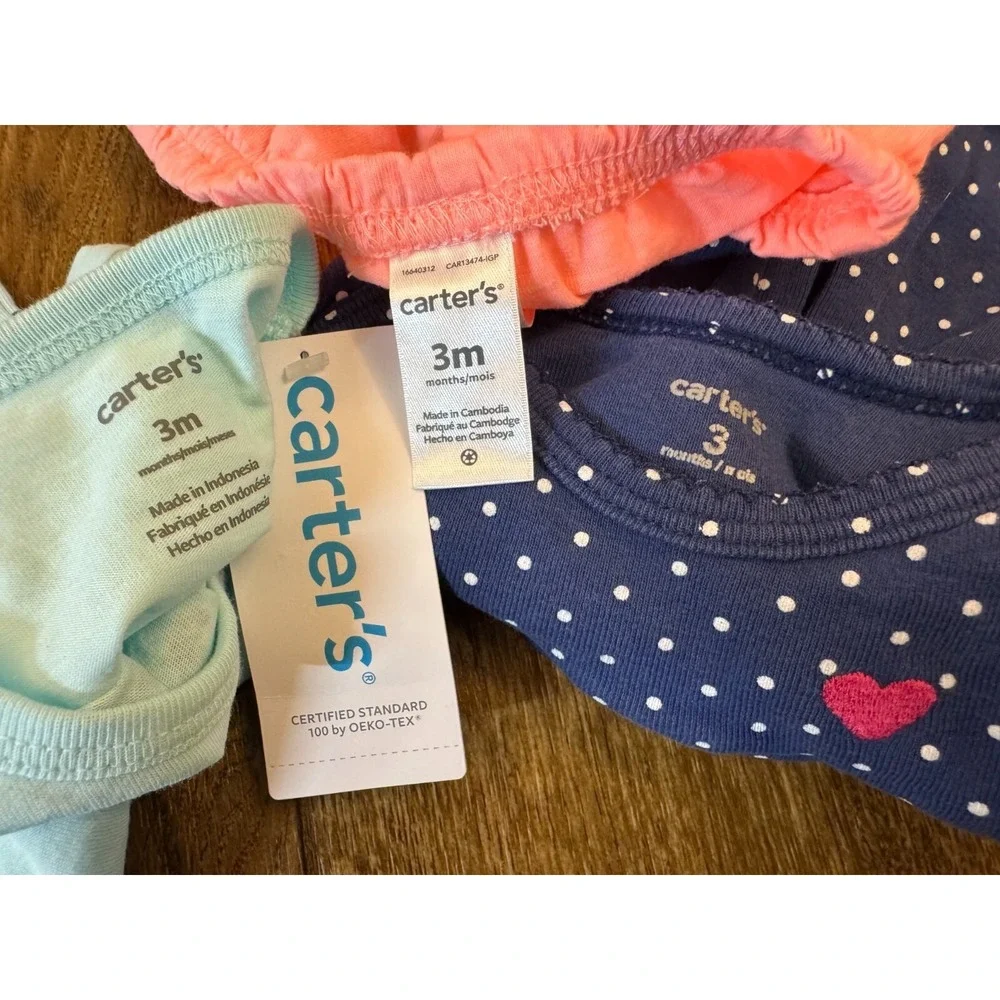 Carters Baby Clothes Girl 3 Months Shorts‎ Shirt Dress Romper Summer Outfits Lot